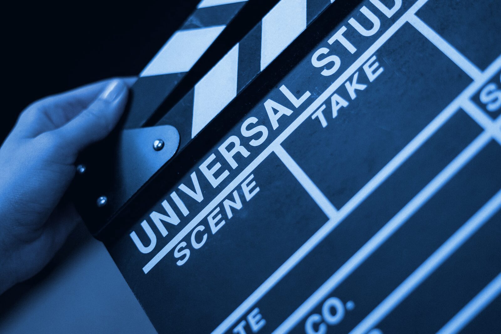 Film clapperboard for video production